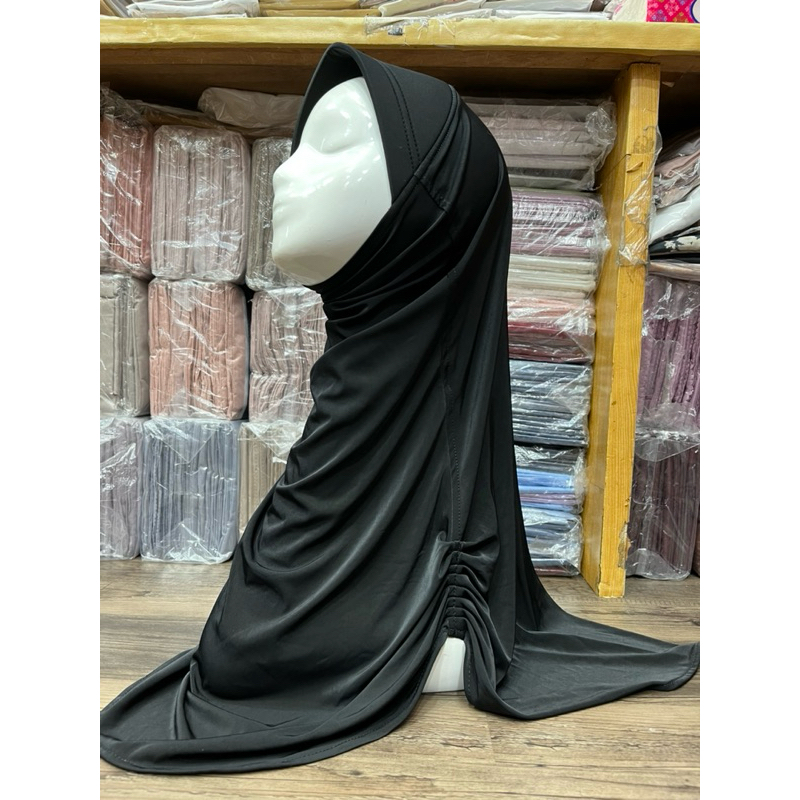 Bergo Sport Kerut Samping ,Bergo Harian,Hijab Harian, Bergo Rumanah