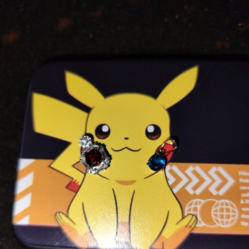 pendant / liontin / bandul kalung ruby dan blue safir