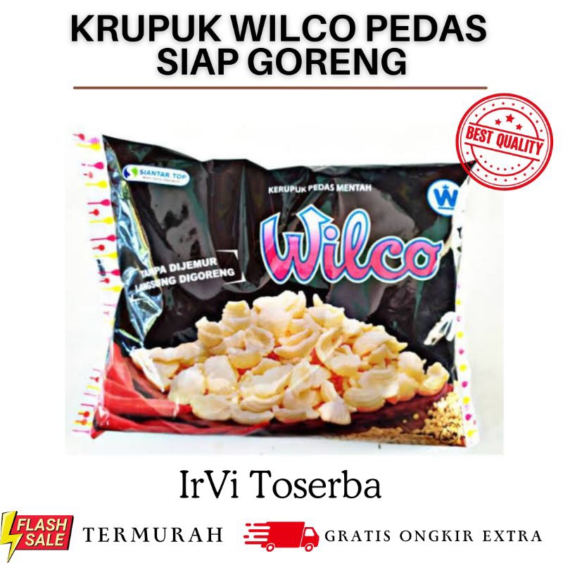 

KERUPUK WILCO 350 gr PEDAS SIAP GORENG
