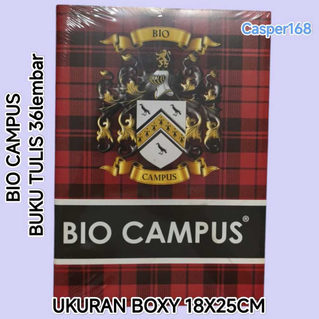 

BIO - BUKU TULIS BIO CAMPUS 36 LEMBAR UKURAN BOXY / 1 PACK=10PCS