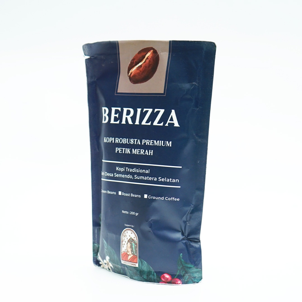 

BERIZZA Kopi Robusta Premium Petik Merah 200g – Kopi Bubuk Tradisional dari Semendo By Forestfemme