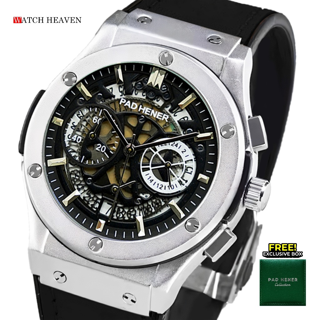 PAD HENER LEXICON Jam Tangan Pria Analog Kulit Strap Kulit Crono Aktif Garansi Free Box Original