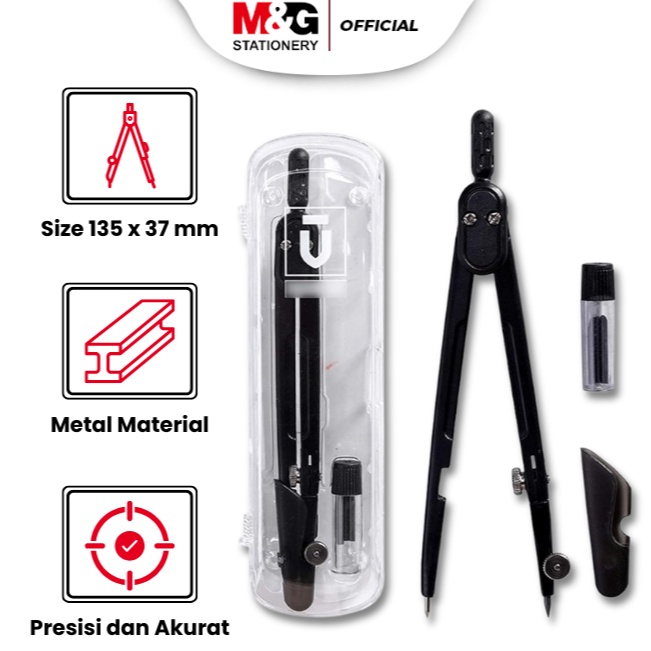 

KODE Q86V MG Jangka U Presisi Tinggi Series Black Metal Professional Compass Simple Mudah Dibawa Alat Menggambar Lingkaran untuk Pelajar Desain