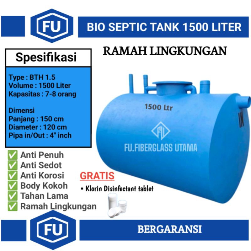 Harga septic tank bio 1500 liter Terbaru Apr 2026 | BigGo Indonesia