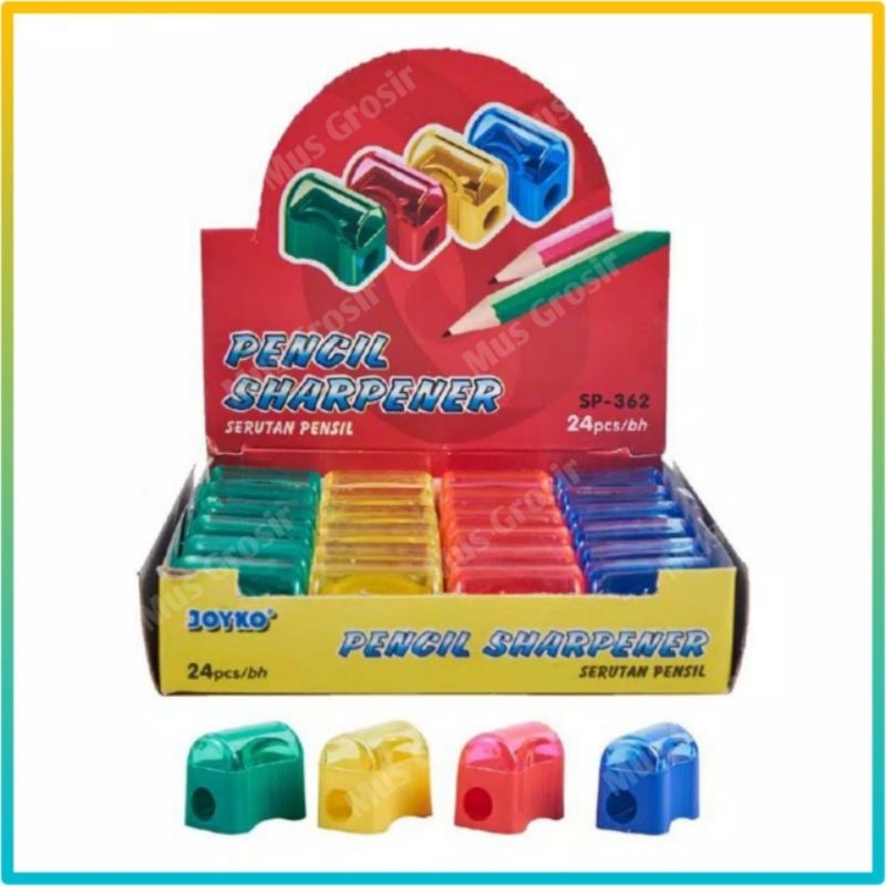 

Serutan Pensil Rautan Pensil Putar Joyko Roti SP-362