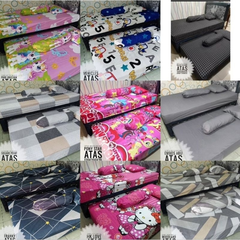 Sprei Homemade bed sorong /bed susun murah