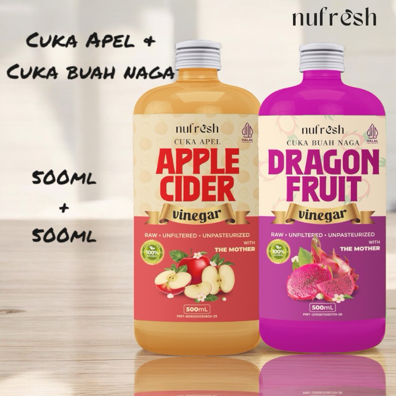 

Nufresh - Bundling Cuka Apel With Mother dan Cuka Buah Naga worh Mother