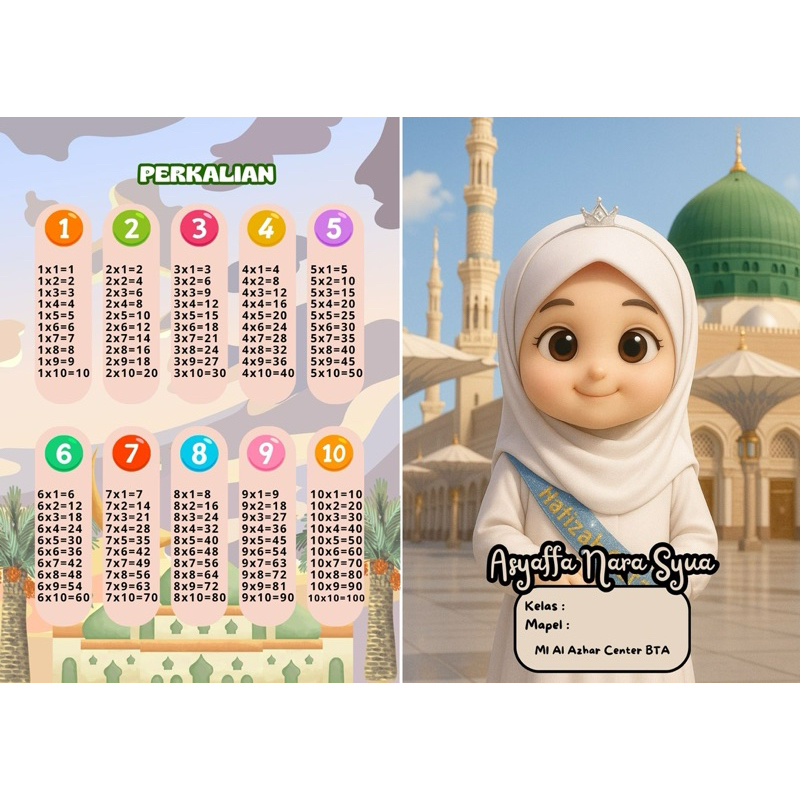 

Buku tulis Custome Anak Cewek Hijab