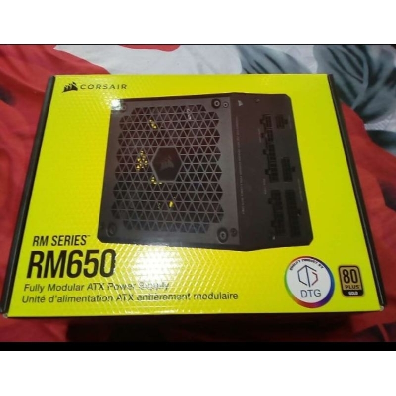 Corsair series RM 650 650w plus gold modular