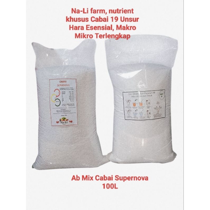 

Ab Mix Cabai Supernova 19 Unsur Hara 100L
