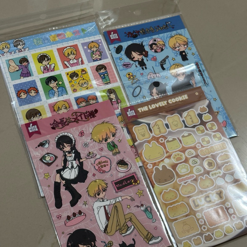 

WakaWaka Sticker Sheet - Stiker Anime Deco Ouran Cute Dreamy Kawaii Japanese