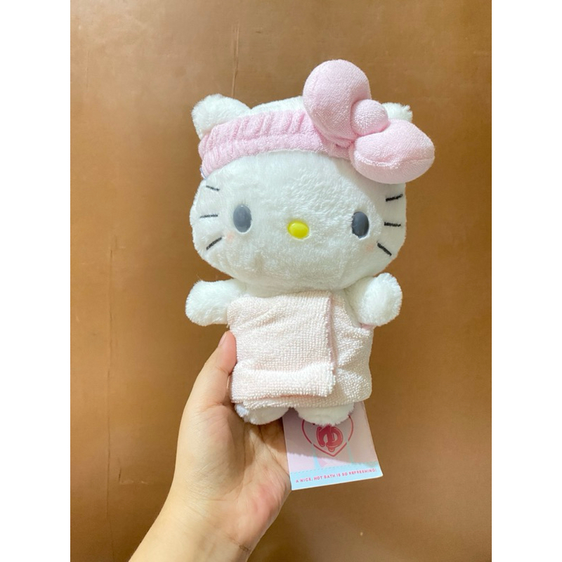 Boneka Karakter Hello Kitty Spa Time size 22cm Original / Boneka Hello Kitty Spa / Boneka Hello Kitt