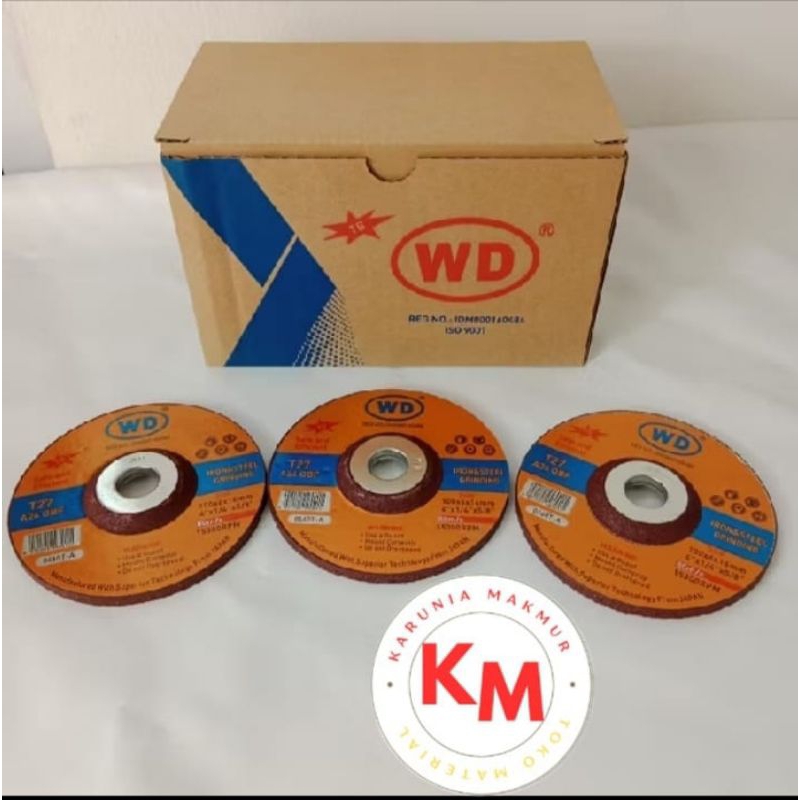 Mata Batu Gurinda Gerinda Gerinda WD Poles Asah 4X6 Tebal 4 inchi Asli Baja