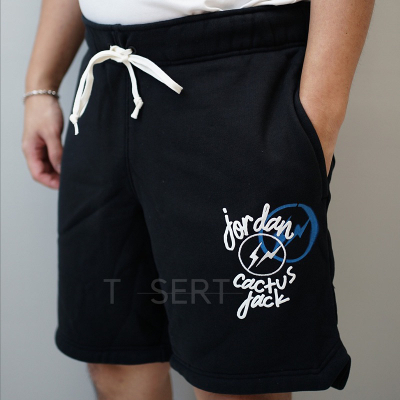 Travis X Jordan X Fragment Short Black Original / Celana Travis Fragment Autjen