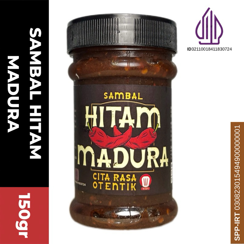 

Sambal Hitam Madura Khas WBN Kemasan 150gr