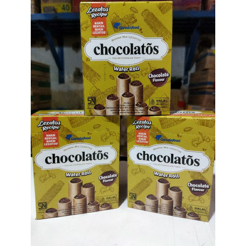 

chocolatos wafer roll | chocolatos 500 per box isi 24pcs