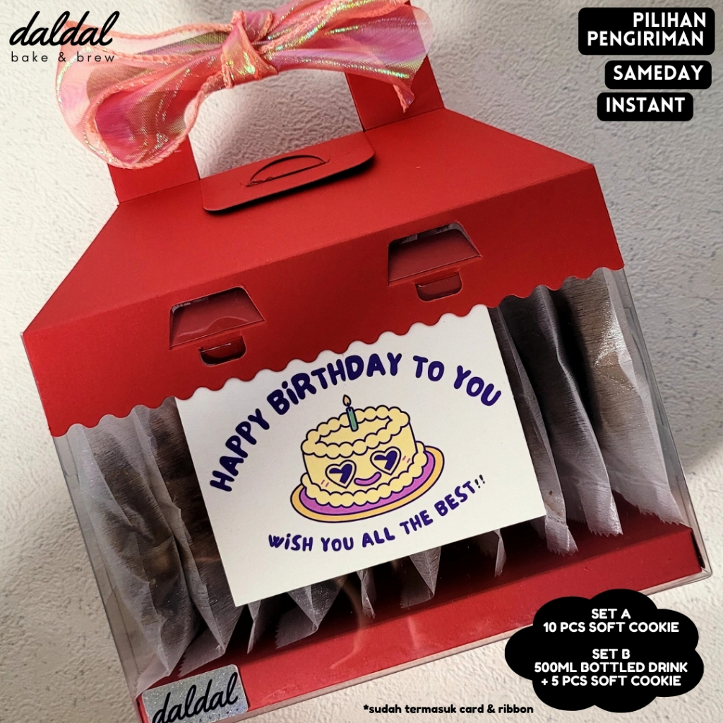 

10 pcs soft cookie daldal hampers birthday gift medan