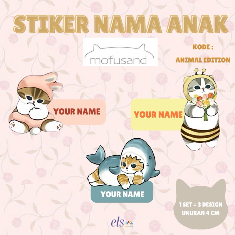 

Stiker Label Nama Anak Custom Sticker Kucing Cat Jepang Japan Edition Premium Quality Print Mofu Mofusand Sticker Pack Waterproof Oilproof Anti Luntur Promo Termurah Bandung Ready