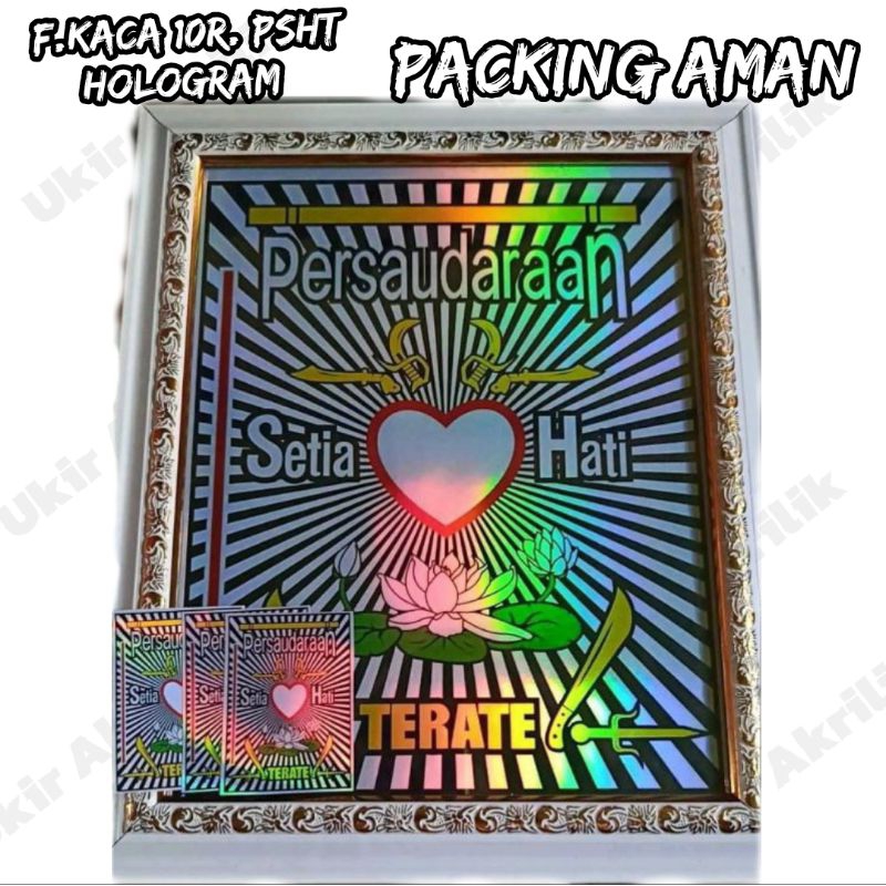 Figura Kaca Psht Hologram bingkai Kaca 10r(20x25cm)