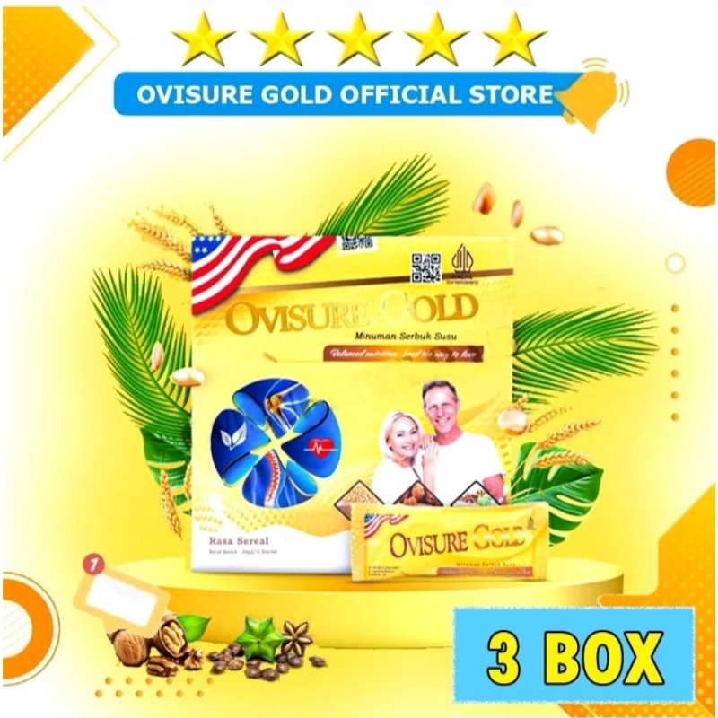

PAKET 5 BOX OVISURE GOLD ORIGINAL USA - SUSU UNTUK PENGOBATAN TULANG DAN SENDI TERBAIK
