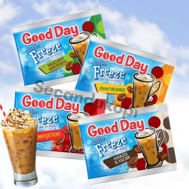 

Good Day Freeze Coffee Instan 1 Renceng Isi 10!! 3 in 1 Kopi Instan
