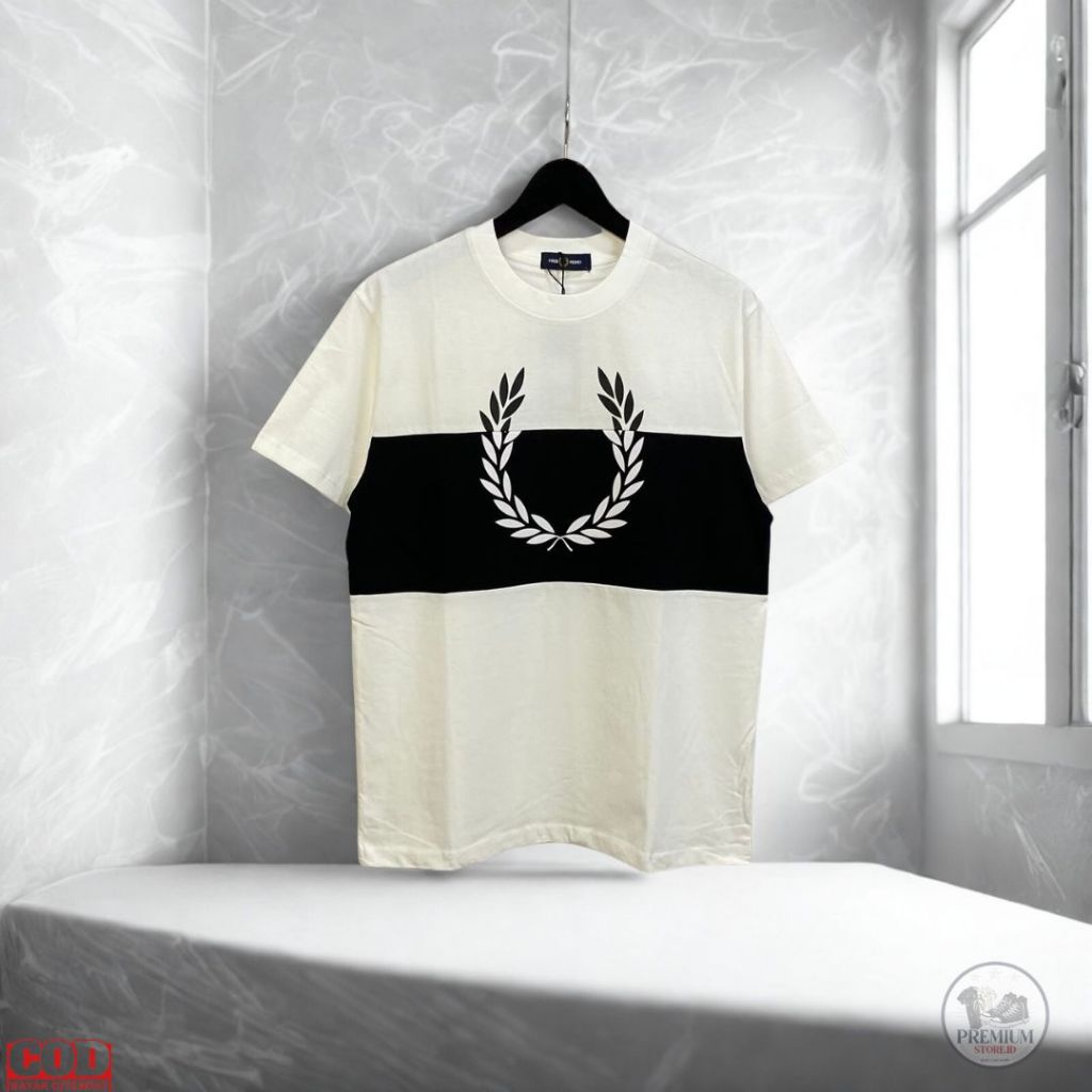 Kaos Pria Fashion Import Mewah Style Unik Kombinasi Hitam Putih – Ukuran S-XXL