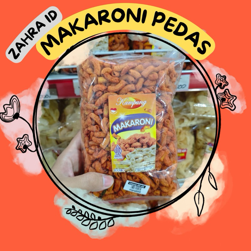 

225GR / 500GR MAKARONI PEDAS MERK KAMPUNG - OLEH-OLEH JAJANAN KELUARGA