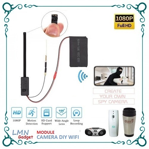 Modul Kamera Mini DIY HD 4K WIFI - Spy Camera Module - Spy Cam - Kamera Pengintai Wireless