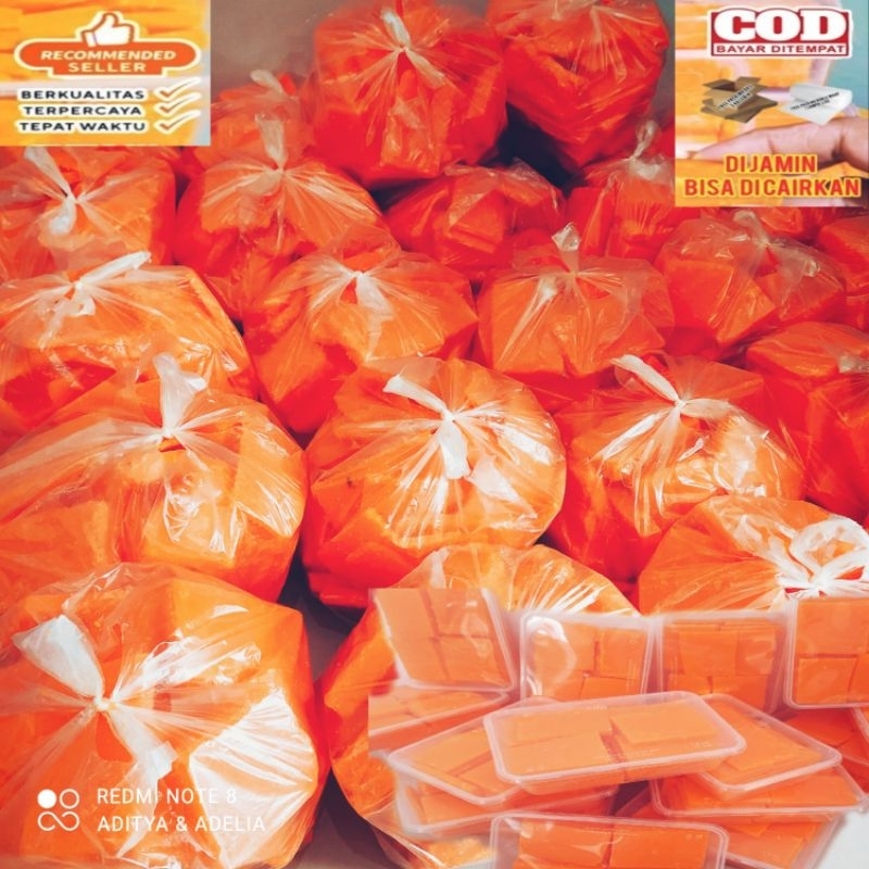 SABUN PEPAYA KILOAN 100% ORI  RIJEKAN POTONGAN PABRIK KEMASAN 1 KG