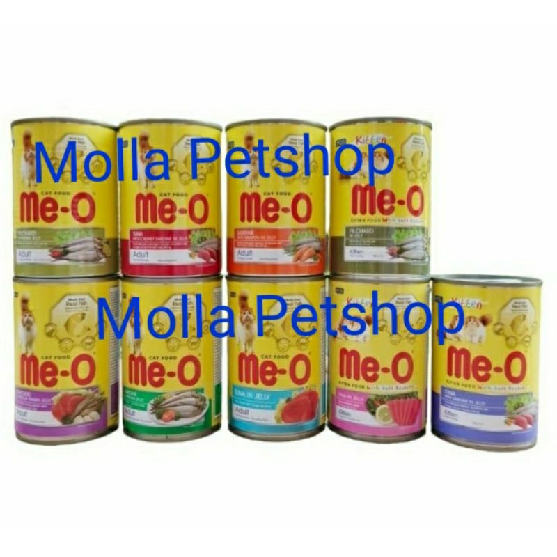 Meo Kaleng Makanan Kucing Basah Meo Wet Food Me-O Kaleng 400g