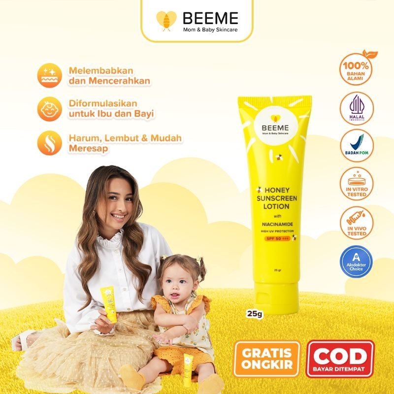 BEEME SUNSCREEN LOTION SPF 50 + NIACINAMIDE | sunscreen anak