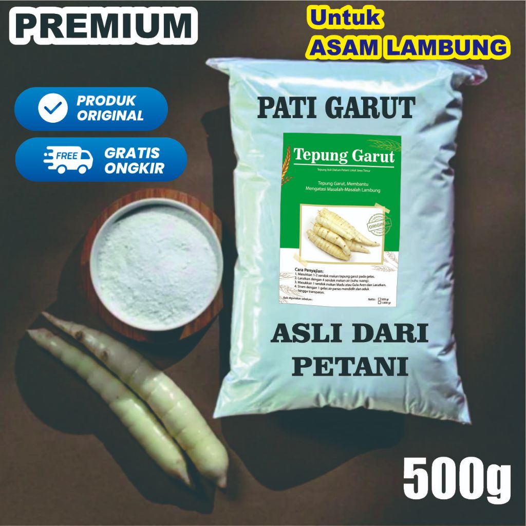 

TEPUNG GARUT 500g - Untuk Maag dan Asam Lambung (ORIGINAL)