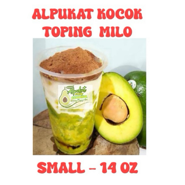 

ES ALPUKAT KOCOK TOPING MILO- SMALL CUP 14 OZ