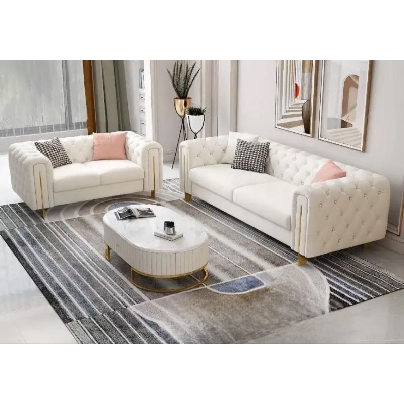 Sofa chesterfield ruang keluarga model 32 + free meja