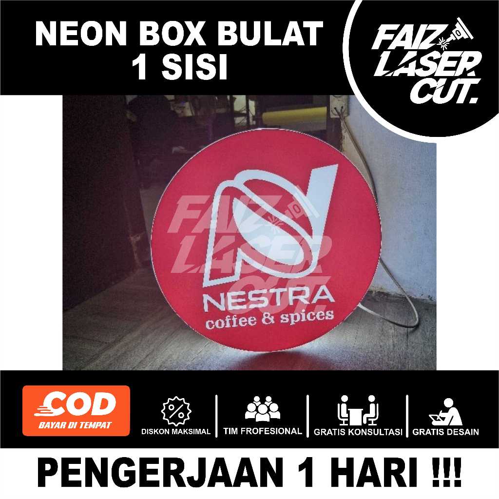 PROMO  NEON BOX BULAT 1 SISI NYALA