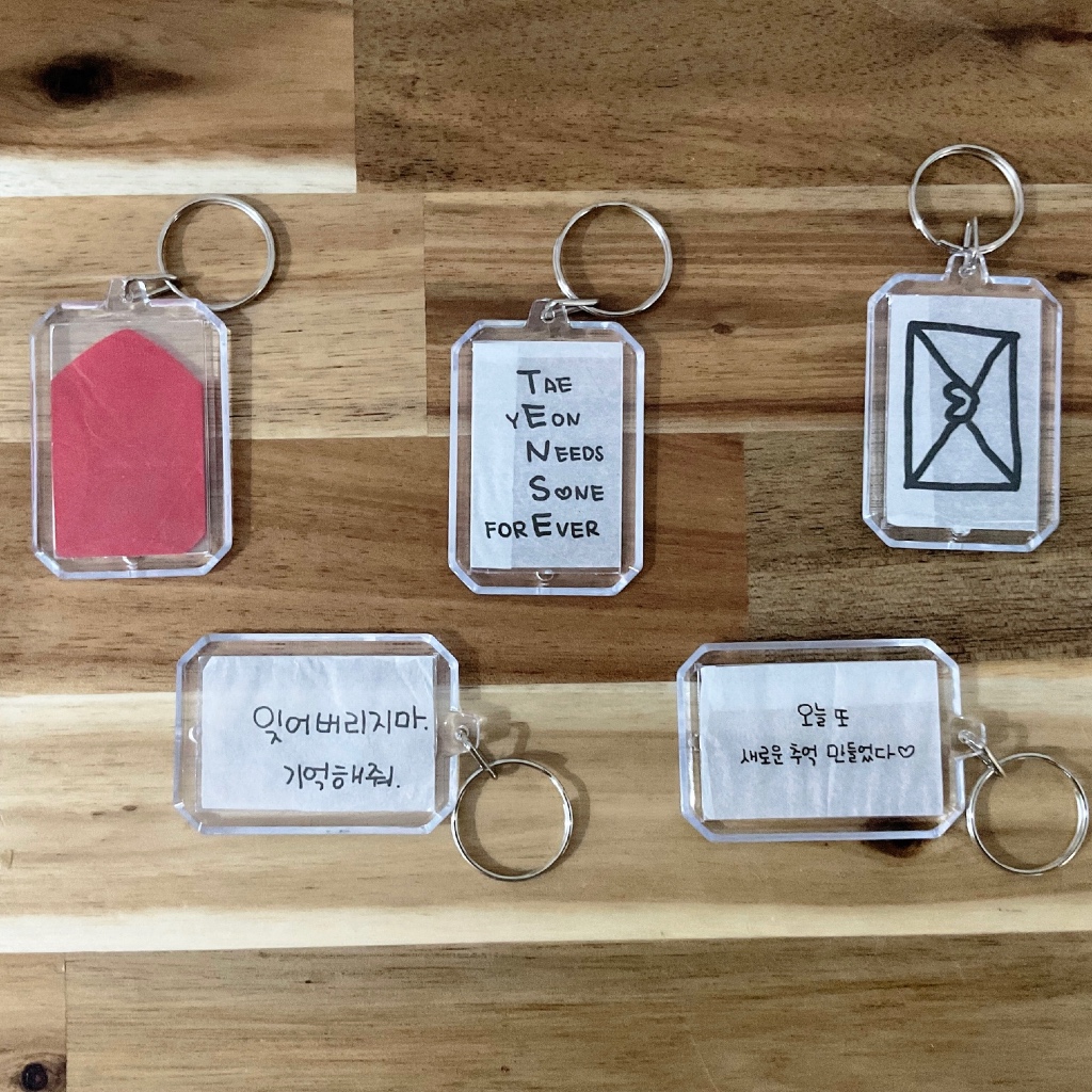 gantungan kunci keychain konfeti confetti konser taeyeon the tense