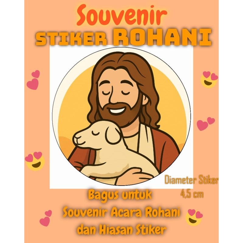 

Stiker Rohani / Stiker Tuhan Yesus dan Domba