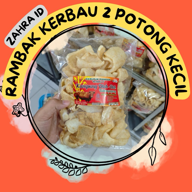 100GR KERUPUK RAMBAK KERBAU (POTONGAN KECIL) KHAS TULUNGAGUNG - RAMBAK STASIUN