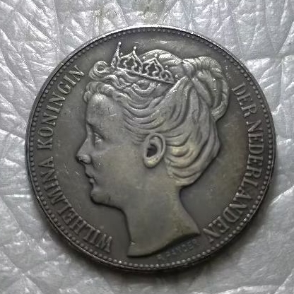 Koin 2,5 G Gulden Wilhelmina 1898 Eror