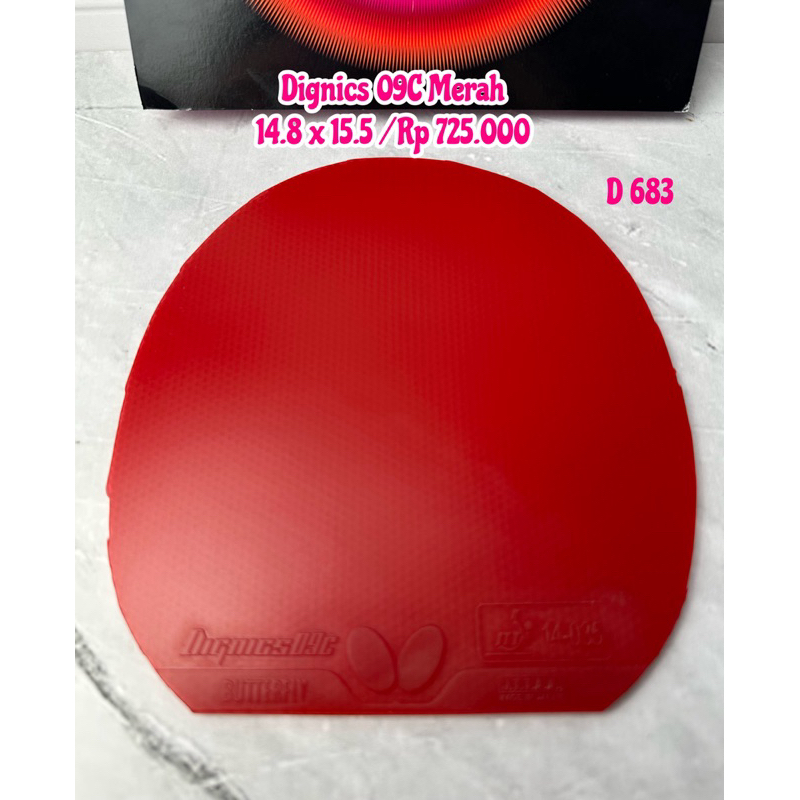 PROMO SECOND KARET BET BAT TENIS MEJA DIGNICS 09C MERAH ORIGINAL MARKET JAPAN