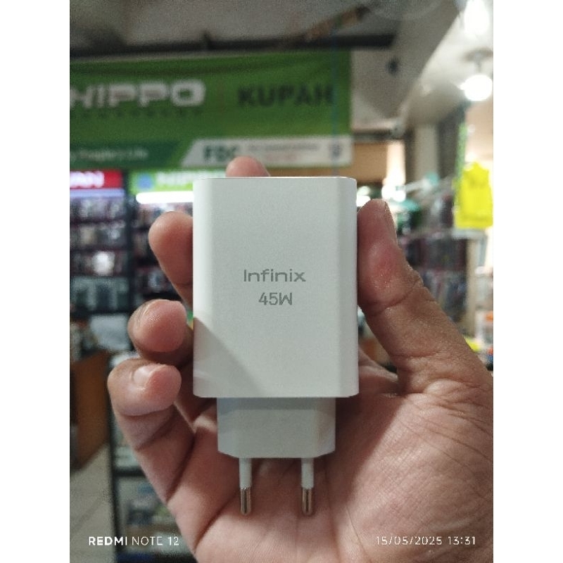 charger original Infinix 45watt