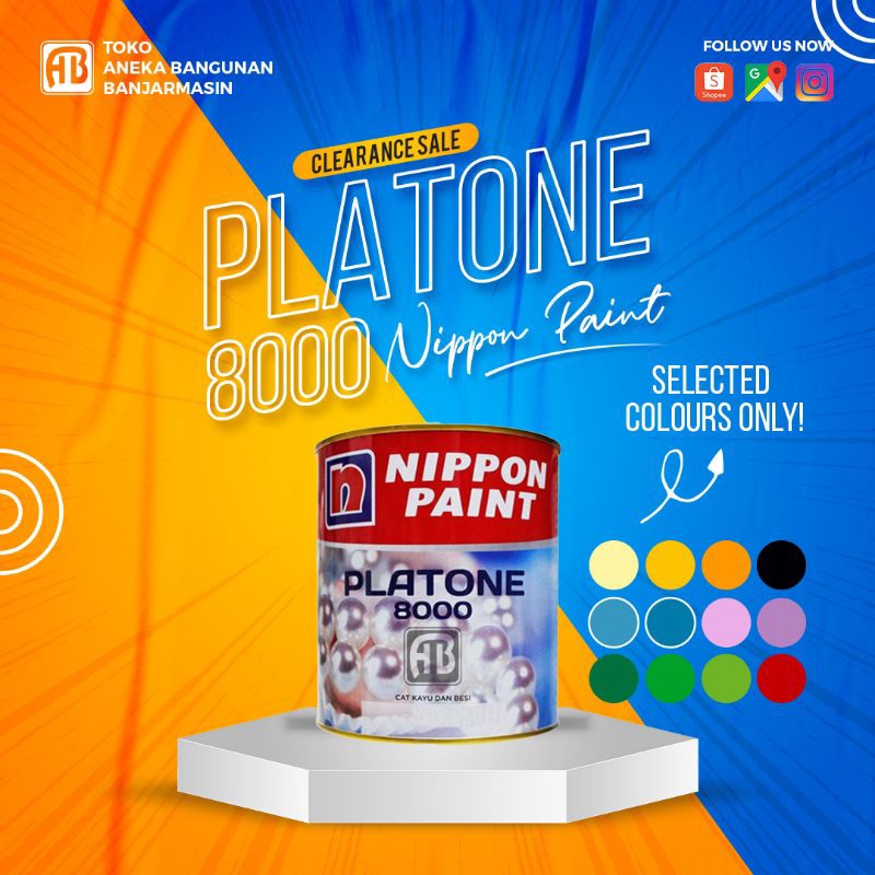 CAT KAYU & BESI – PLATONE 8000 (NIPPON PAINT) 0,85 Liter