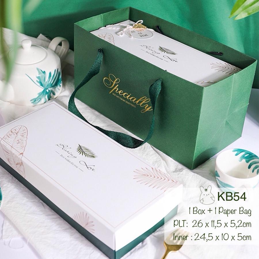 

Tas Jinjing Hijau Kotak Kue Nastar Cookies Box Packaging Dus Paper Box Goodie Bag Tas Hampers Kado