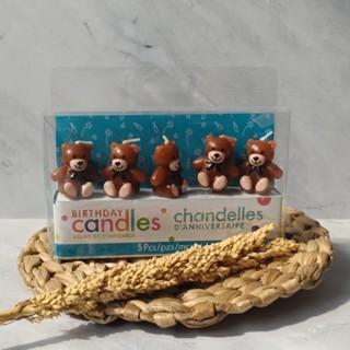 Lilin Teddy Bear Lilin Ulang Tahun Anak Beruang Birthday Candle Lilin Ultah Bear Lilin Korea