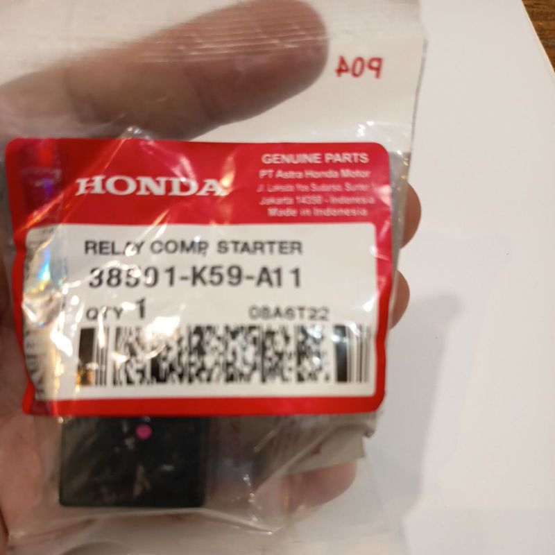 RELAY STARTER STATER VARIO 150 KAKI 5 VARIO 125 LED PCX K59 HONDA ORI