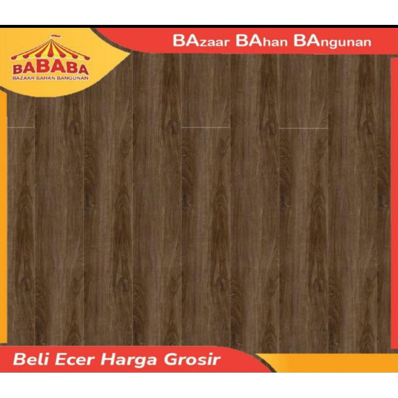 VINYL LANTAI 3MM. MOTIF KAYU ALVERA COFFEE BROWN