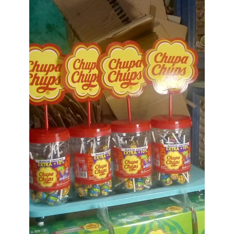 

CHUPA CHUPS DENGAN VARIAN RASA ISI 30 pcs/jer