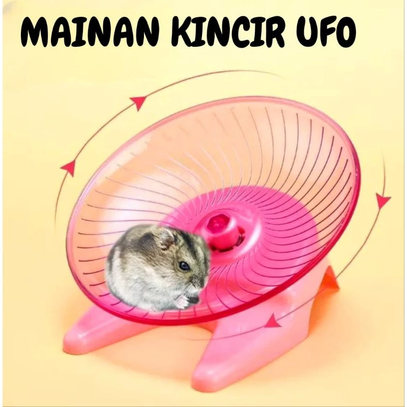 Kincir Ufo Mainan Hamster Syarian Winter White Robo dll Jogging Tempat Lari Hamster Bentuk Piring Uf