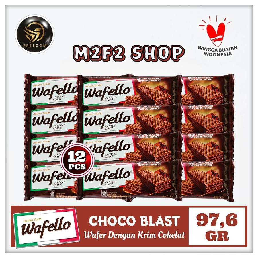 

Roma Wafer Wafello Choco Blast | Krim Cokelat - 97,6 gr (Kemasan 12 Pcs)