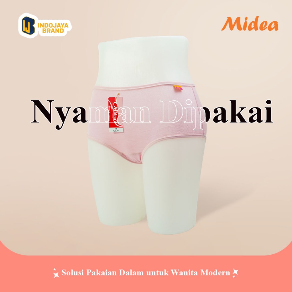 Midea CD 776 Celana Dalam Katun Premium CD Celana Dalam Wanita Katun Spandek Premium Halus Lembut Te